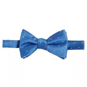 Tayion Collection Men's Blue & White Dot Tie